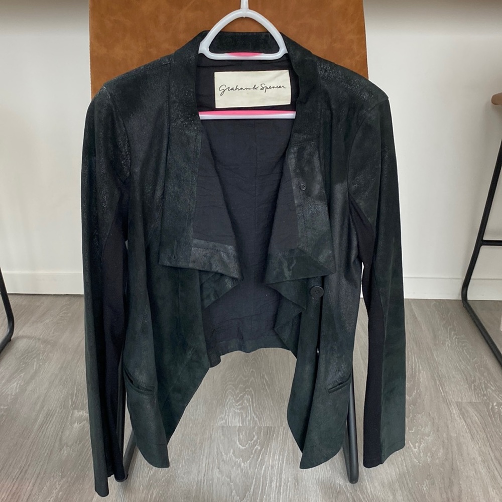 Graham & Spencer black suede jacket in Medium